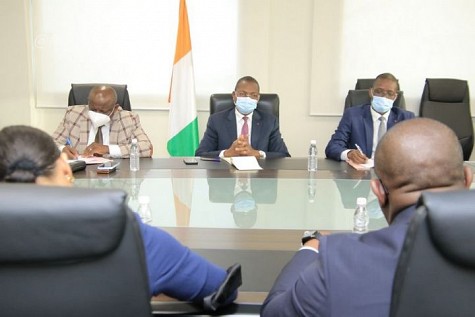 office laptop working